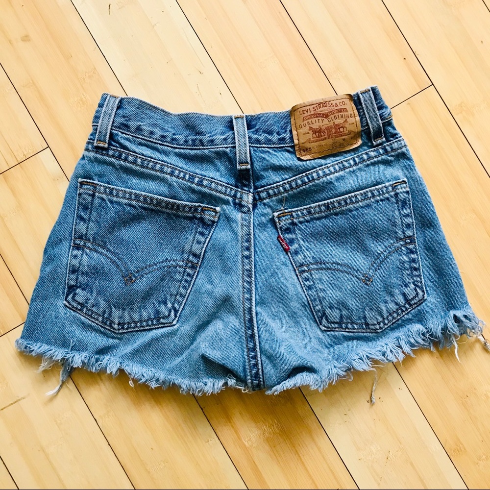 Vintage Distressed Levi Jean Shorts